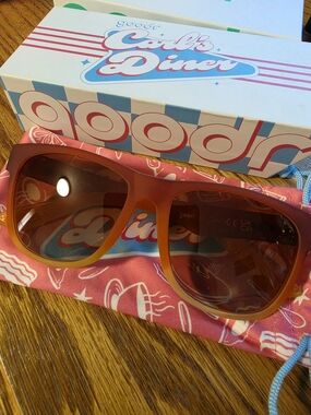 Goodr BFGs Carl's Diner "Wake & Bacon" Sunglasses in Gradient Orange